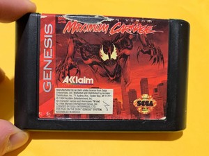 Maximum Carnage Complete w/ manual Sega Genesis Authentic WORKS G227