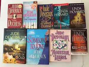Mixed Random Lot of 9: Jude Deveraux Linda Howard Romance Novels Books - Picture 1 of 23