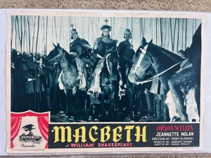 Macbeth 1948 Movie Poster 13.5x19.5 Orson Welles, Jeaanette Nolan, Shakespeare - Picture 1 of 2