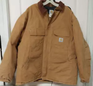 Abrigo de agricultor de alta resistencia CARHARTT - talla 48-CO3 lona marrón - lavado - abrigo de invierno - Imagen 1 de 20