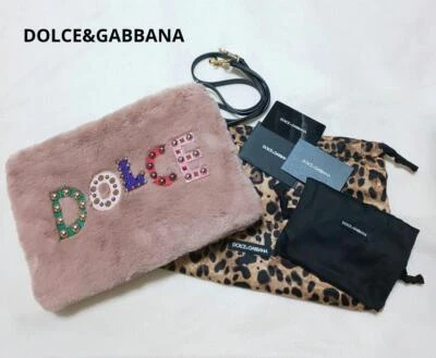 Dolce&Gabbana Women Fur Clutch Shoulder Bag LTD Crossbody Bag Italian Design - Image 1 of 4