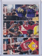 1993-94 NBA Hoops Michael Jordan Wilkins Karl Malone Card #283 Mint