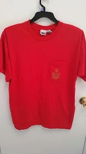 Womans Size Red Short Sleeve Shirt 18/20  Padded Shoulders by Forelli Sport EUC - Picture 1 of 4