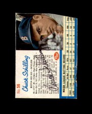 Chuck Schilling Hand Signed 1962 Post Boston Red Sox Autograph