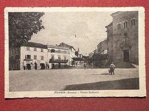 Cartolina - Numana ( Ancona ) - Piazza Santuario - 1930 ca. - Picture 1 of 2