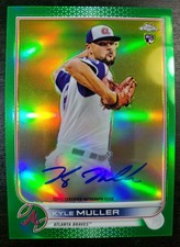 2022 Topps Chrome Kyle Muller #RA-KM Green 85/99 Rookie Card RC Atlanta Braves