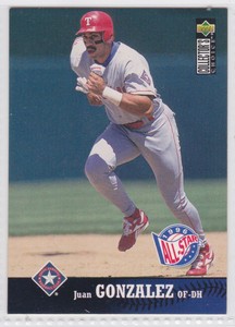 1997 Collector's Choice #240 Juan Gonzalez Texas Rangers