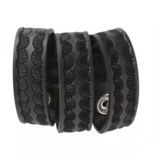 Uncle Mike's Kodra Black Nylon Web Belt Keepers, Set of 4, Snap Close-Card - Picture 1 of 2
