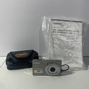 Olympus FE FE-370 8.0MP Digitalkamera - Silber ohne Ladegerät. Funktioniert! - Bild 1 von 5