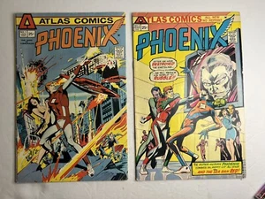 Vintage Comic Lot: PHOENIX The Man of Tomorrow #1 & #2 Atlas Comics 1975 - Picture 1 of 14