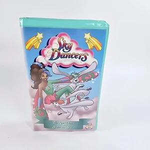 1997 Sky Dancers VHS The Last Dance & Skyler Vs Skyler Teal Clamshell Rare! - Picture 1 of 6