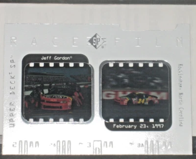 Jeff Gordon 1997 Upper Deck SP Race Film #RF1 (89/400) Rockingham Slides TOUGH - Image 1 of 2
