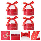  4 Pcs Candy Box Paper Wedding Gift Bag Favor Boxes Cookie Jar