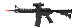 WELL D2802 M4 CQB RIS Electric Airsoft Gun Full Auto Rechargeable FPS-250 - Picture 1 of 1