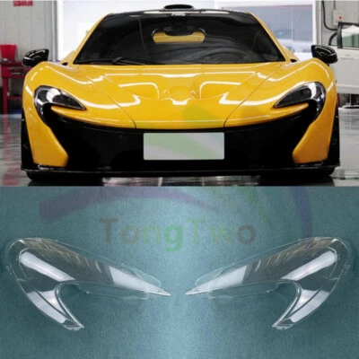 Un par de faros delanteros diestro + derecho carcasa de lente transparente + pegamento sellador para McLaren P1 Foto 1 de 4