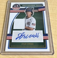 DYLAN SEWARD 2023 USA Stars & Stripes JERSEY PATCH RELIC Auto RC ROOKIE CARD