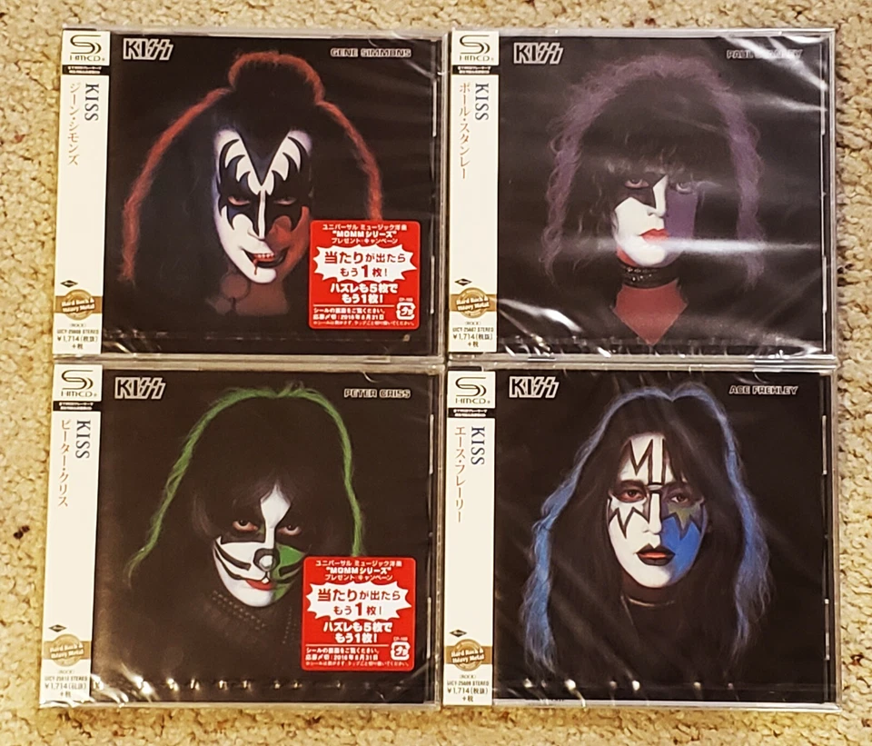 KISS - 4 Solo Releases - Japan Jewel Case SHM Bundle - Ace, Gene, Paul, Peter Foto 1 de 1