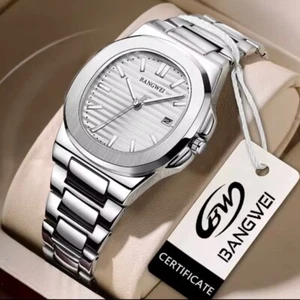 2025 New LIGE Luxury Watch Men Patek Philippe Style Male With Luminous Date - Picture 1 of 6