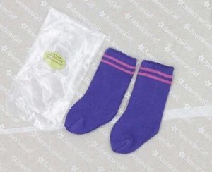 American girl Purple knee-high socks & pink stripes from Ready to Learn Outfit - Picture 1 of 2