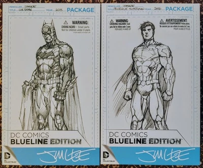 DC Comics Jim Lee Edición Blueline Exclusivo Juego de Figuras Batman y Superman ✨NUEVO✨ Foto 1 de 4