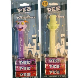 2025 Disney Parks Figment & Haunted Mansion Hatbox Ghost Pez Dispenser Set NEW - Picture 1 of 3