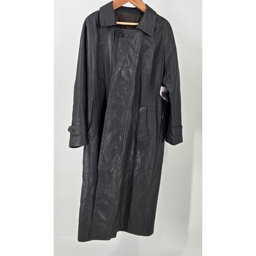 SAINT LAURENT (YSL) Trench YVES Saint Laurent Ventage pelle di agnello nappa trafilato invecchiato