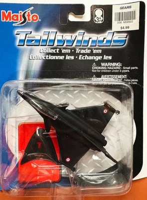 Maisto Tailwinds - Dassault Rafale Fighter Jet - Con Soporte - [L5" x W4"] Negro Foto 1 de 3