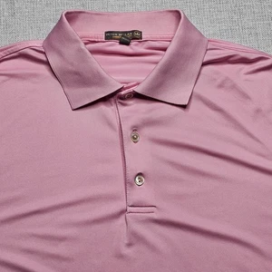 Camisa Polo Peter Millar Verano Cómoda Para Hombre Grande Rosa Rendimiento Golf Elastizada - Imagen 1 de 7