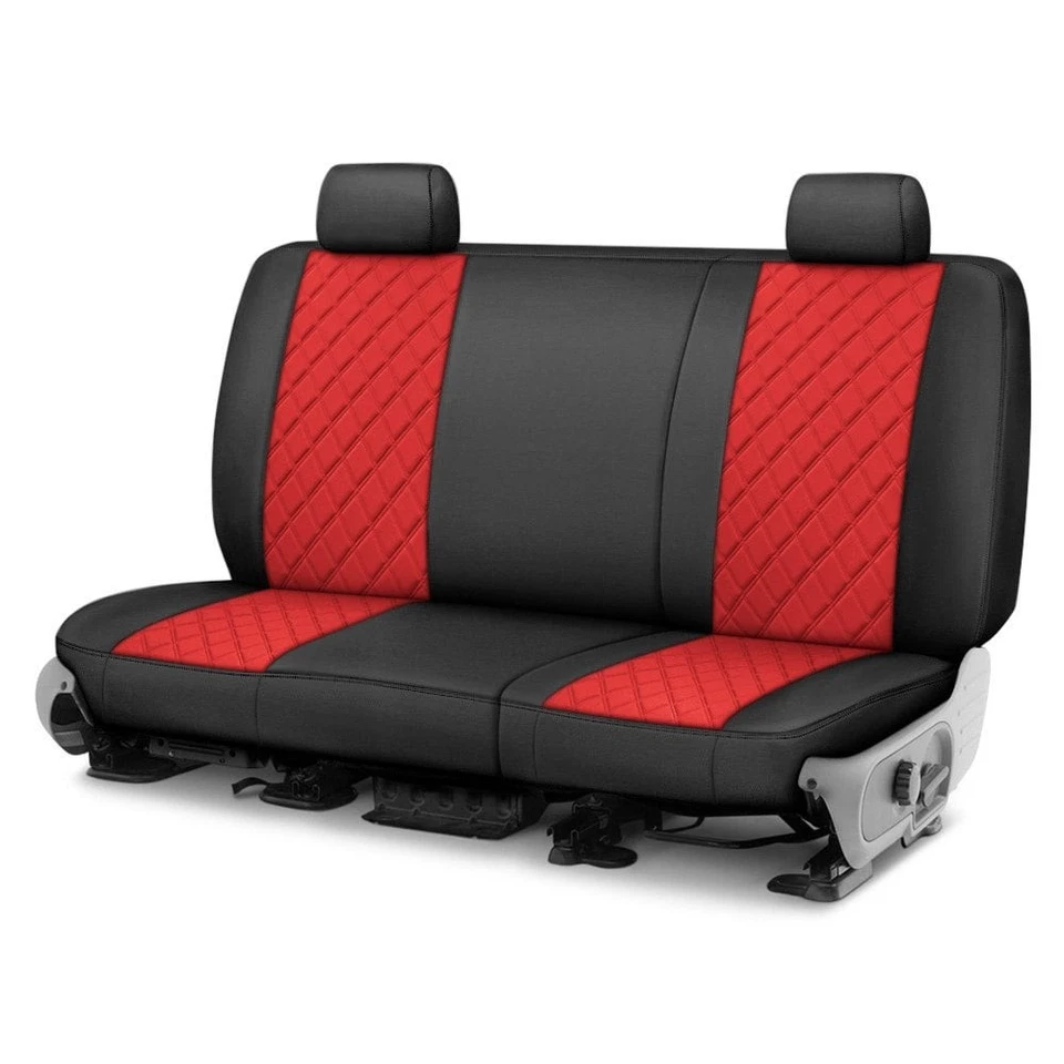 For Toyota Sienna 11-20 FH Group Neoprene 3rd Row Black & Red Custom Seat Covers Foto 1 de 1
