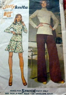 *LOVELY VTG 1970s TOP SKIRT PANTS Sewing Pattern 14/36 - Image 1 of 2