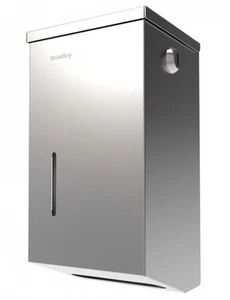 Presale Bradley 51552 Interleaved Toilet Tissue Dispenser - Silver - Picture 1 of 2