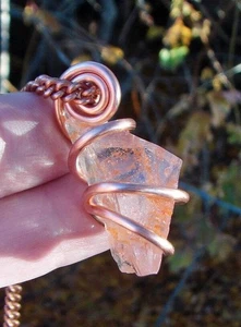 Gorgeous Genuine Monatomic Andara Crystal Pendant Copper #375 - Picture 1 of 3