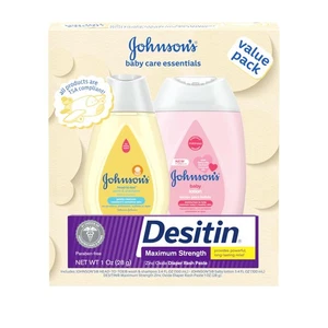 Johnson's | Set de regalo Baby Care Essentials | Lavado corporal y loción corporal y desitina-1 OZ - Imagen 1 de 8