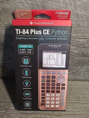 Texas Instruments TI-84 Plus CE Graphing Calculator - Rose Gold Brand New Sealed - Image 1 of 4