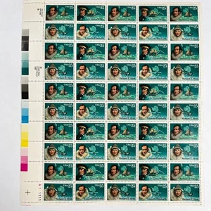 Antarctic Explorers Full Sheet of 50 USPS 25 cent Stamps Scott #2386-89 Unused - Picture 1 of 5