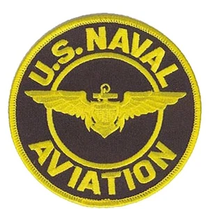 U.S. Naval Aviation Insignia USN 4" Iron-On Patch - Picture 1 of 1