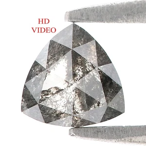 0.55 CT Natural Loose Triangle Cut Diamond 5.15 MM Salt And Pepper Diamond L3388 - Picture 1 of 8