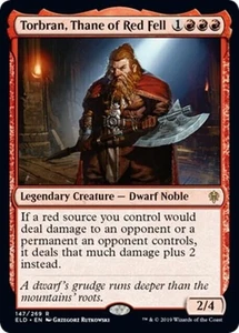 TORBRAN THANE OF RED FELL NM Throne of Eldraine mtg Red - Rare - Picture 1 of 1