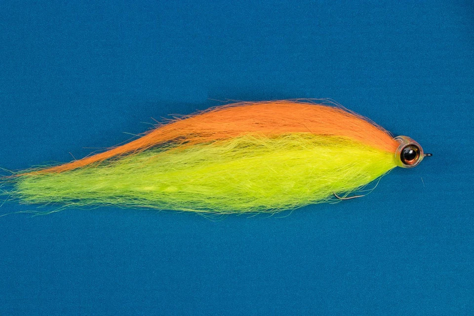 Fliegentom 1282 - Gelb oranger Hechtstreamer (Pikestreamer) - Bild 1 von 1