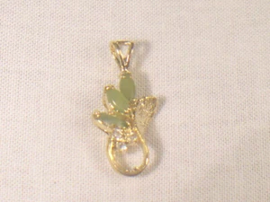 #** 6 Pc's PENDANTS JADE DESIGNER SEMI-PRECIOUS GEMSTONE CRYSTAL LOT 206JA - Picture 1 of 4