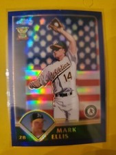 2003 Topps Chrome Refractors #237 Mark Ellis 322/699 - Oakland Athletics