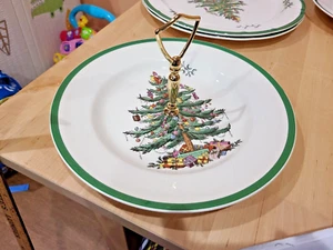 Spode Christmas Tree Tidbit Tray 10.5" - Picture 1 of 5