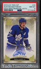 2019 PSA 8 UD The Cup Gold Spectrum Foil - Auston Matthews 12/12 Auto - #49