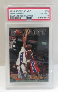 1996 Score Board Basketball Rookies Kobe Bryant PSA 8 Rookie Card - Picture 1 of 2