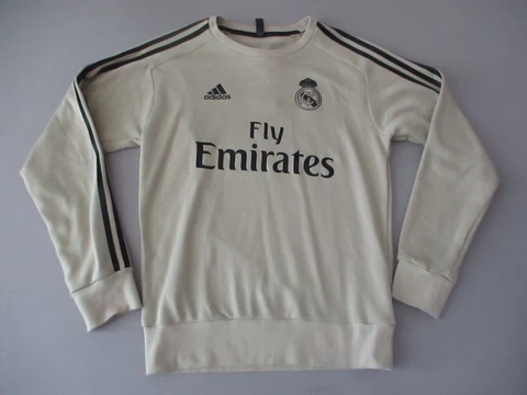 Adidas Sweater Adult Small Brown Real Madrid Fly Emirates Soccer Pullover Mens Cover