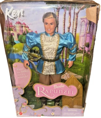 Barbie como Rapunzel 2001 Ken Talking Prince Stefan Muñeca Coleccionista - Nueva en Caja Foto 1 de 4