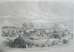 AUSTRIAN ARMY LOAD ENGRAVING SOLFERINO UNIFORMS ILLUSTRATED UNIVERSE 1859 - Picture 1 of 3