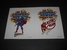 DC COMICS SUPER POWERS SUPERMAN & PLASTIC MAN STYLE GUIDE POSTER PIN UPS