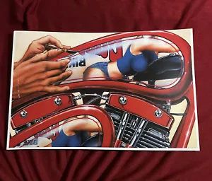 PINSTRIPIN’ !!!Harley Davidson David Mann Poster Print - Picture 1 of 1