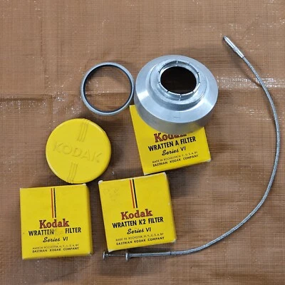 Kodak Wratton Filters 41mm Lens Shade, 10" Cable Release, For 101mm Lens & More - Image 1 of 2